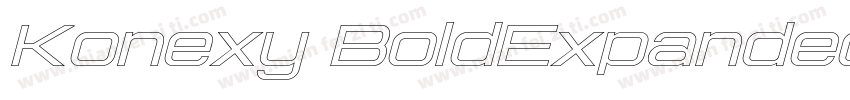 Konexy BoldExpanded字体转换